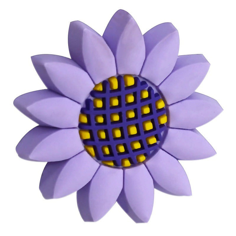 Wholesale Random 100pcs Candy colored Flower Focal Beads