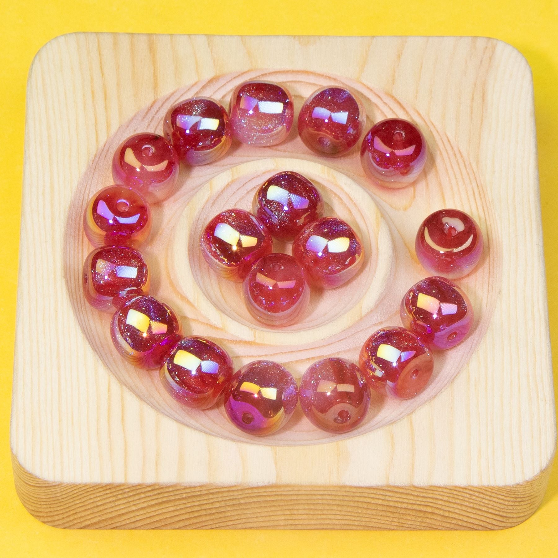 Wholesale 20pcs Fine Glittering Beads Resin Beads