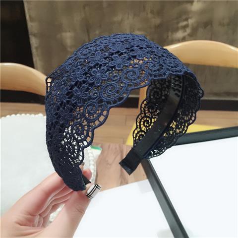 Wholesale Korean style sweet and fresh wide-brimmed fabric lace headband