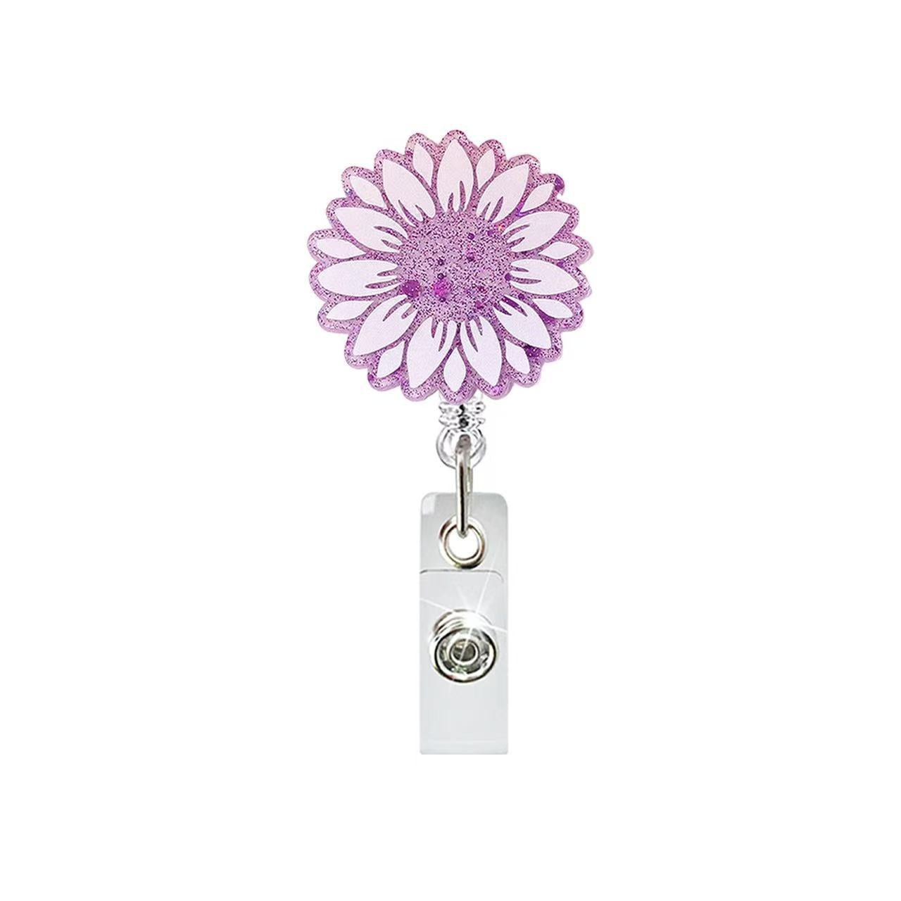 Wholesale Colorful petals sunflower flowers Badge Reels