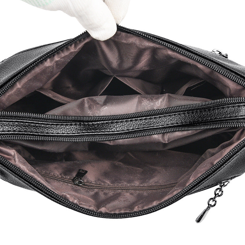 Wholesale PU Middle Aged Mom Casual Bag Elegant and Elegant Single Shoulder Crossbody Bag