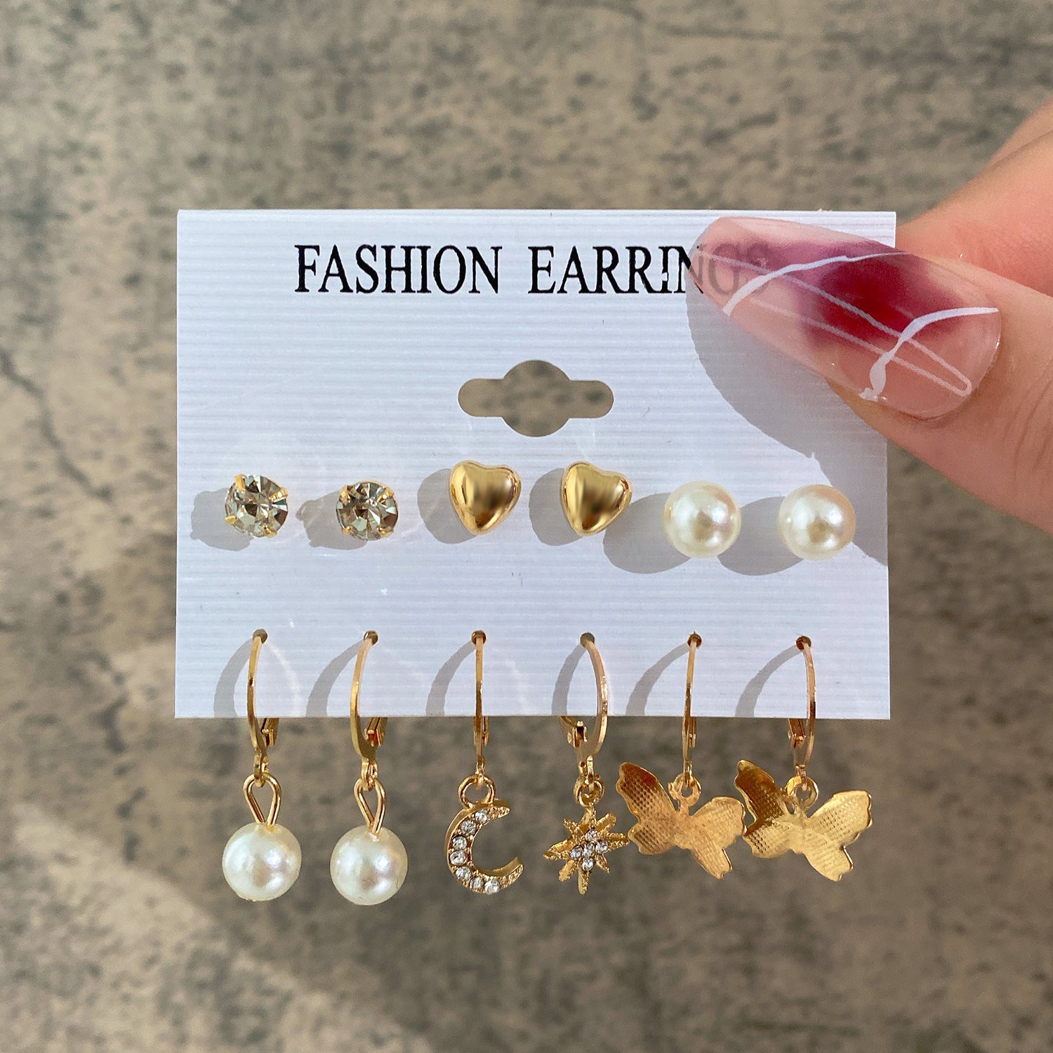 Wholesale Alloy Pearl Earring Set
