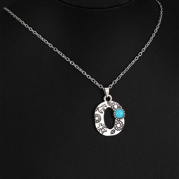 Wholesale Bohemian style English letter necklace