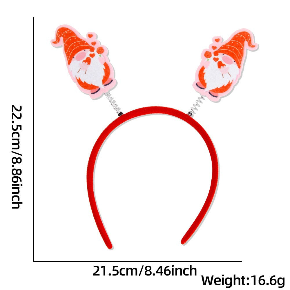 Wholesale 10pcs valentine's day love key hairband romantic party decoration hairpin letter headband hair accessories