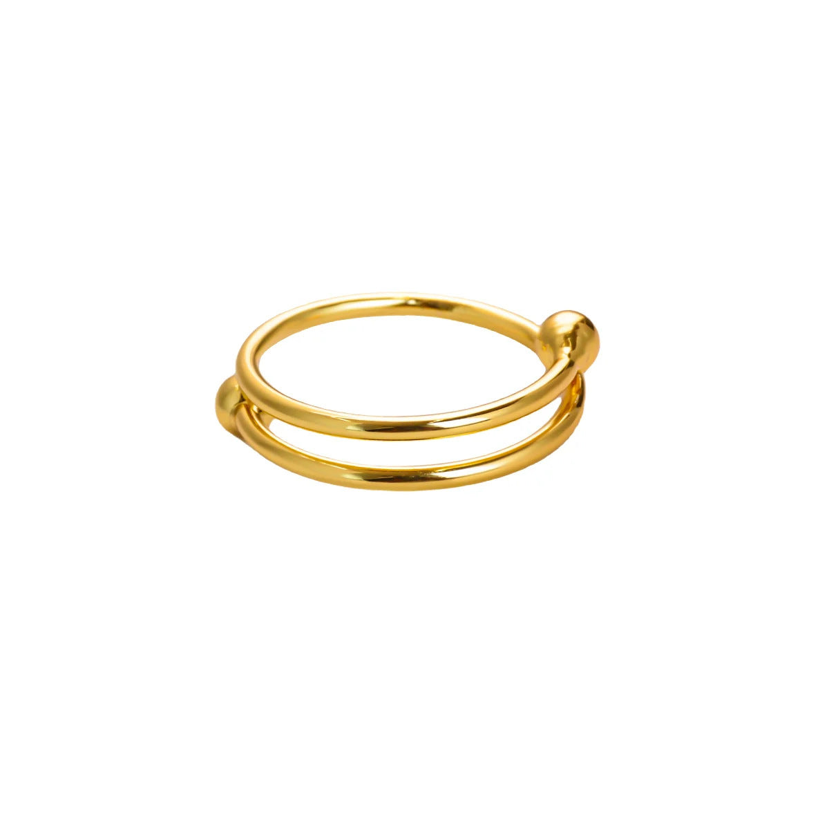 Wholesale Spiral bead rotatable open ring