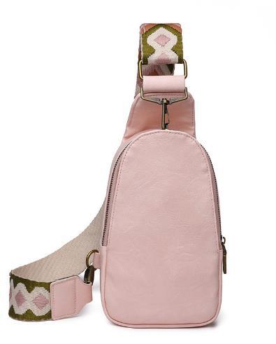 Wholesale Western Style PU Cow Print Leopard Print Sunflower Chest Bag Crossbody Bag