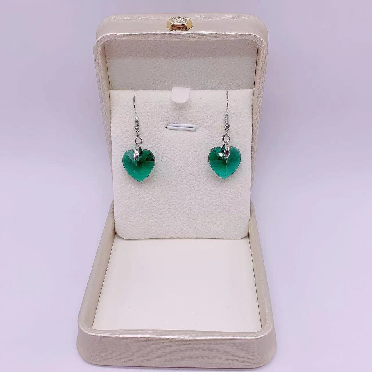 Wholesale Crystal Fashion Women's Ocean Star Heart Pendant Earrings