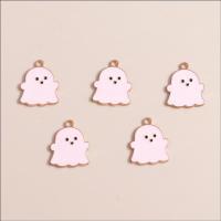 Wholesale 10pcs/pack Alloy Drip Oil Accessories Halloween Ghost Doll Pendants