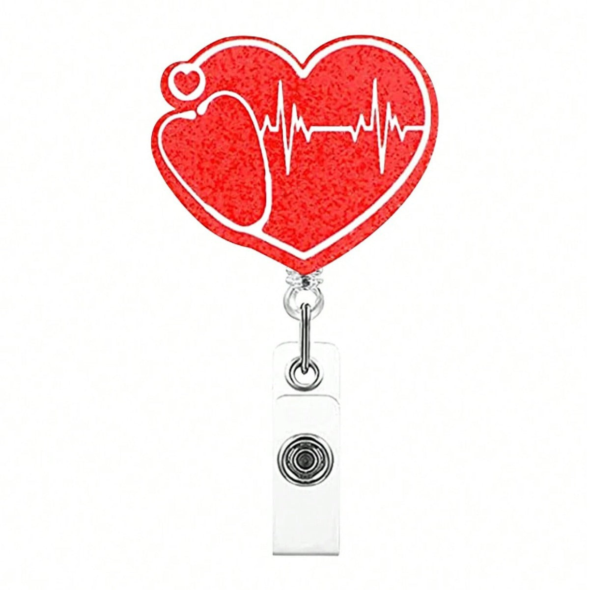 Wholesale Acrylic Love Clothes Syringe Mask Retractable Badge Scroll Keychain