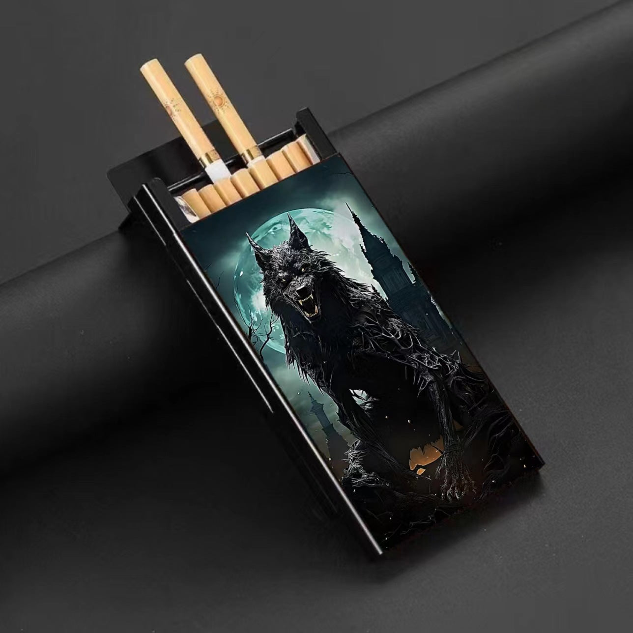 Wholesale Metal Fine Tube Anti Drop and Moisture-proof Painted Creative Cigarette Box