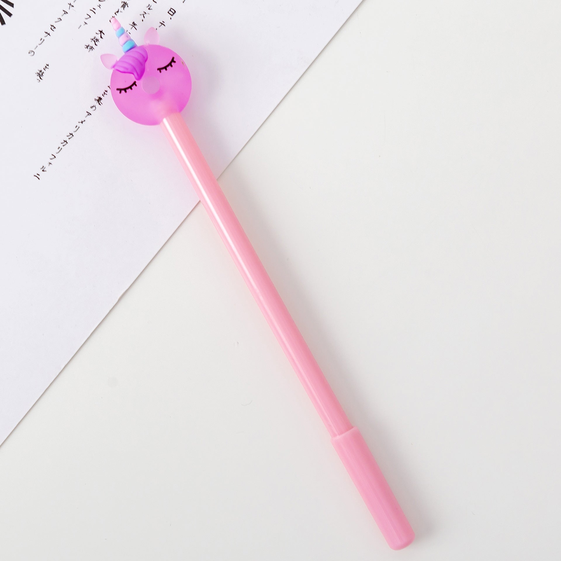 Wholesale Donut Unicorn Plastic Rollerball Pen