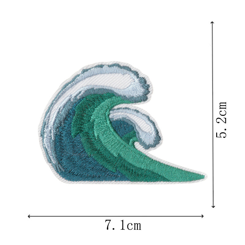 Wholesale Holiday Beach Surfer Girl Embroidery DIY Patches