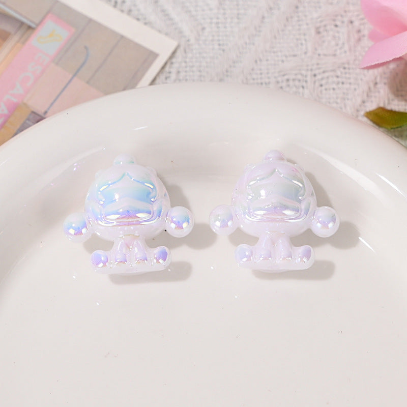 Wholesale 10pcs/pack Color-plated cute loose beads