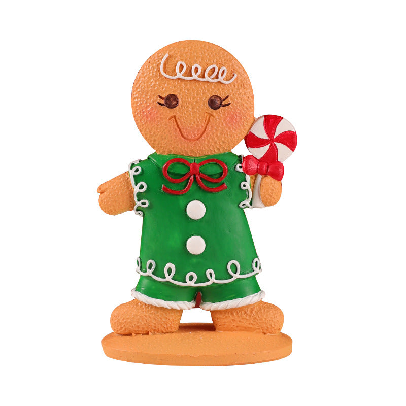 Wholesale Christmas Gingerbread Resin Ornaments