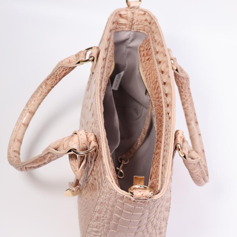 Wholesale Vintage Crocodile Pattern PU Leather Crossbody Single Shoulder Handle Raised High-grade Large Capacity Tote Bag