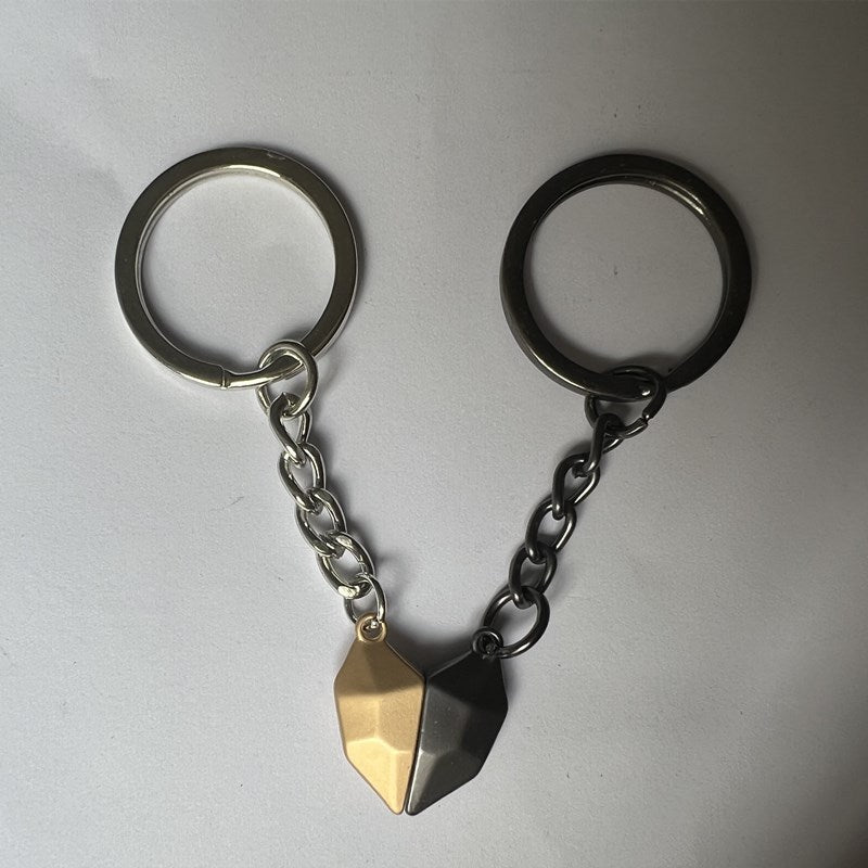 Wholesale Love Couple Wishing Stone Creative Magnet Love Keychains