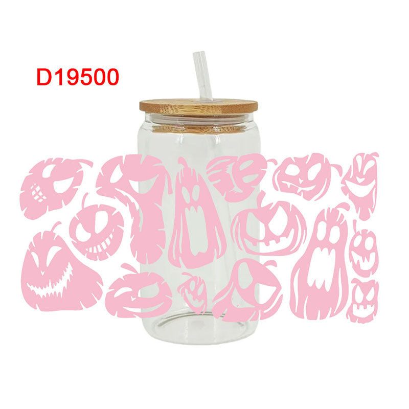 Wholesale UV Transfer Paste Glass Crystal Label Crystal Paste 16OZ UV DTF WRAPS 23cmX11cm
