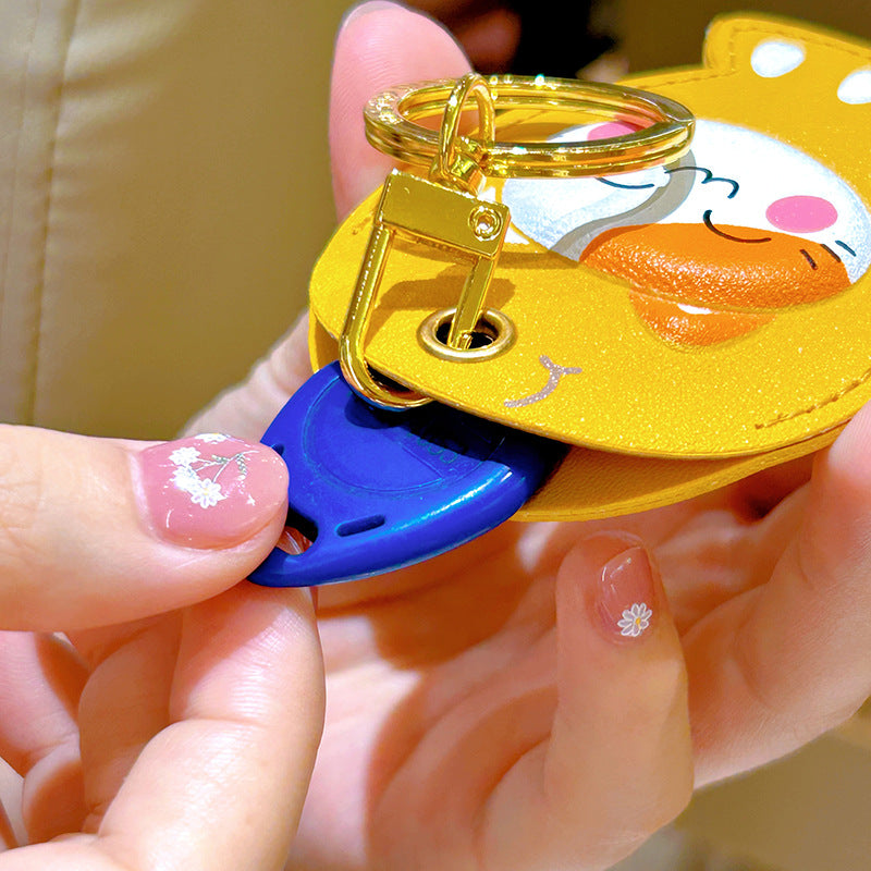 Wholesale Creative Small Animal Access Card Sets, Leather Keychains