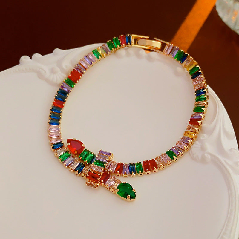 Wholesale Light Luxury Niche Exquisite High-end Pull-out Adjustable Zircon Bracelet