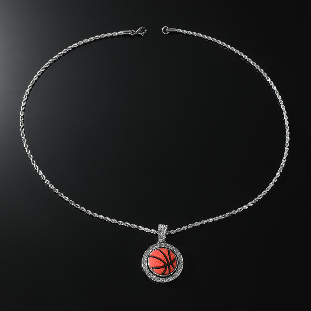 Collares de aleación de aleación de baloncesto de diamantes al por mayor