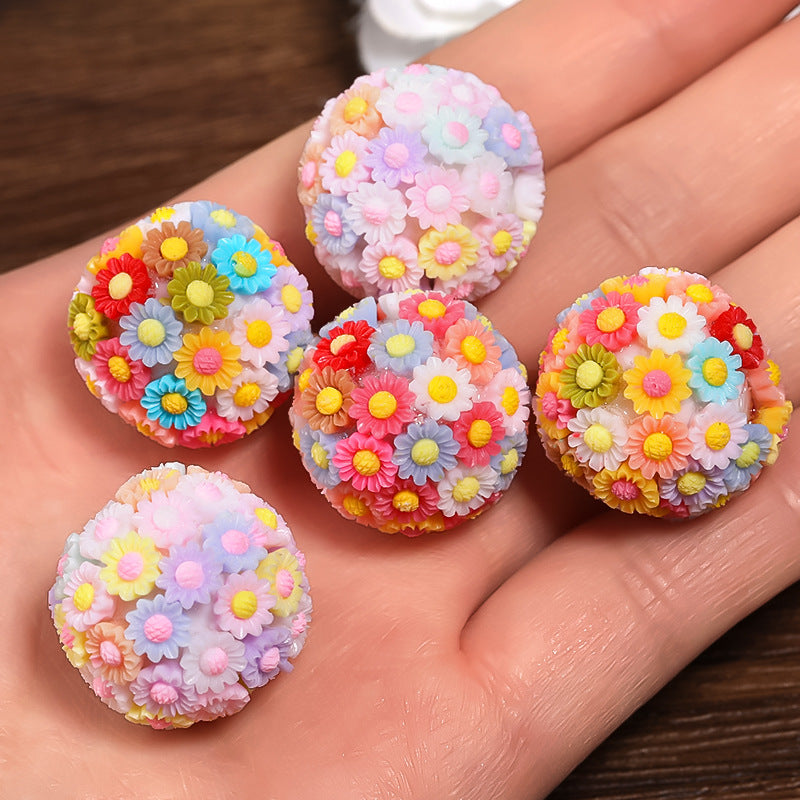 Wholesale 10PCS DIY Acrylic Flower Ball Balls