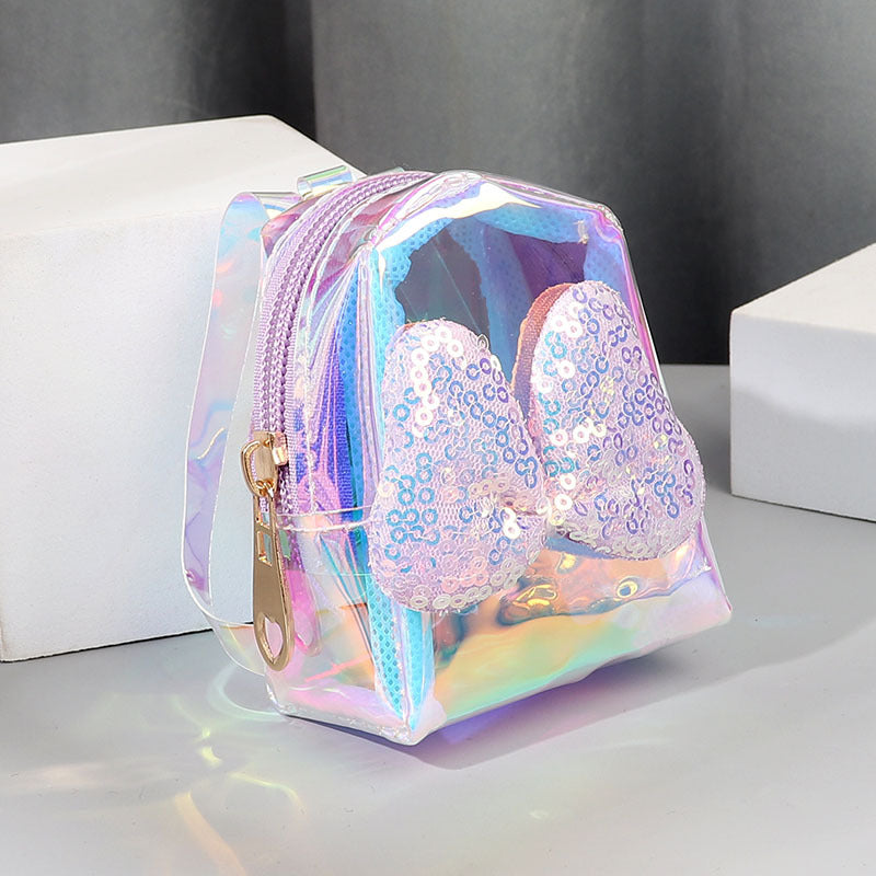 Wholesale Bow Knot Coin Purse PVC Keychains