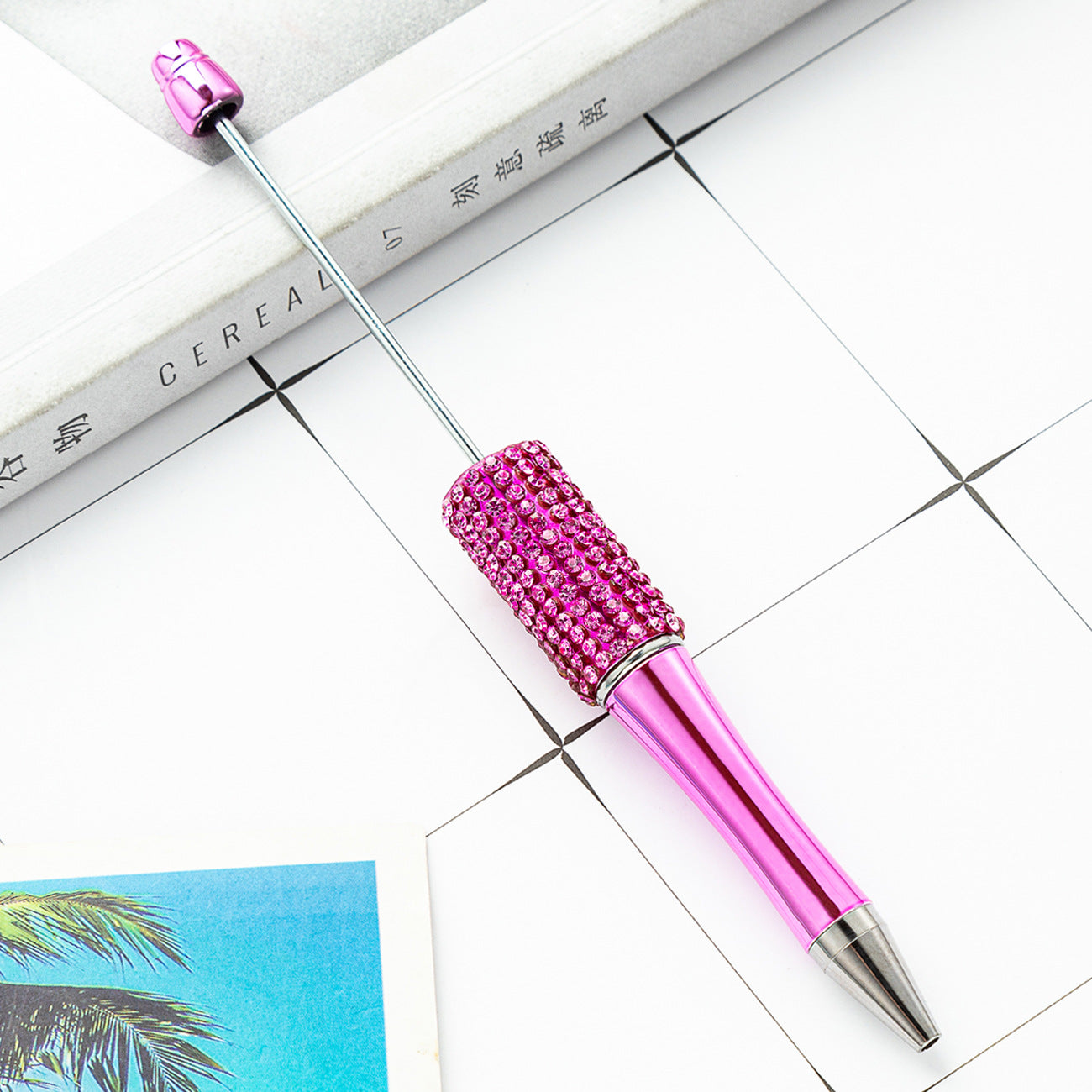 Wholesale Beadable Pens Rhinestone Pens Plastic Handmade Diamond Pen
