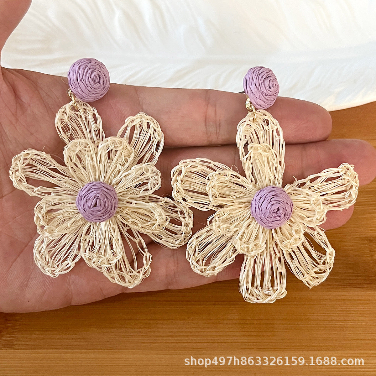Wholesale Bohemian Flower Earrings