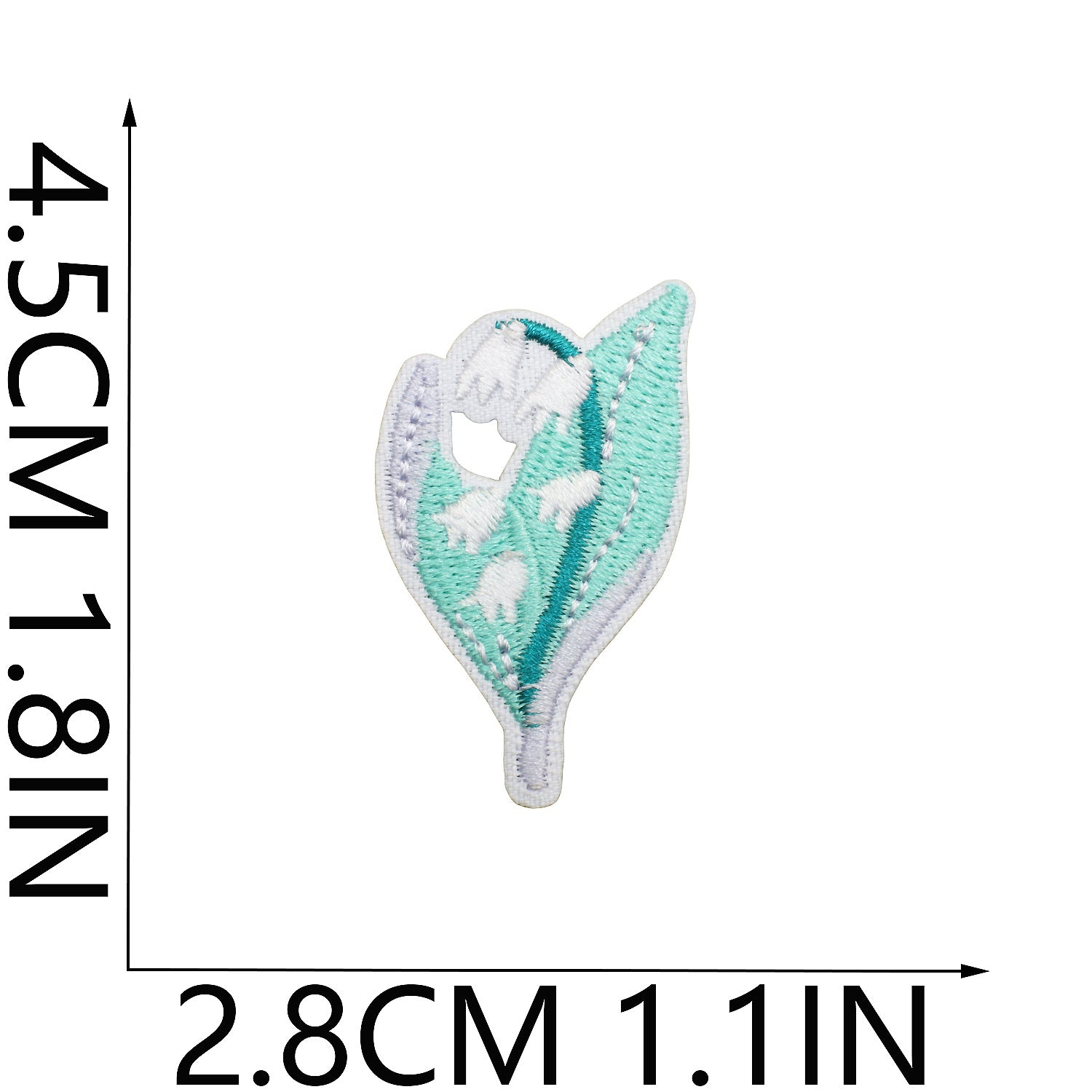 Wholesale Tulip Floral Embroidered Patch Iron On Peony Applique DIY Clothing Bag Decorative Craft Supply