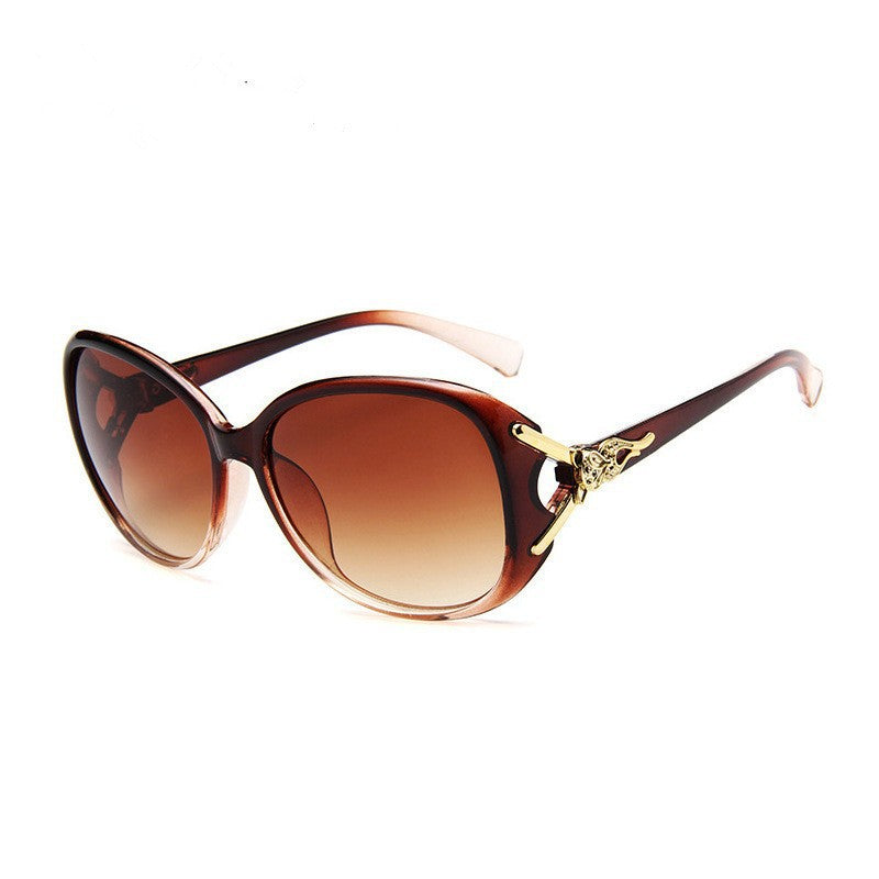 Wholesale 2025 new ladies sunglasses trendy fashion large frame sunscreen sunglasses holiday vintage sunglasses