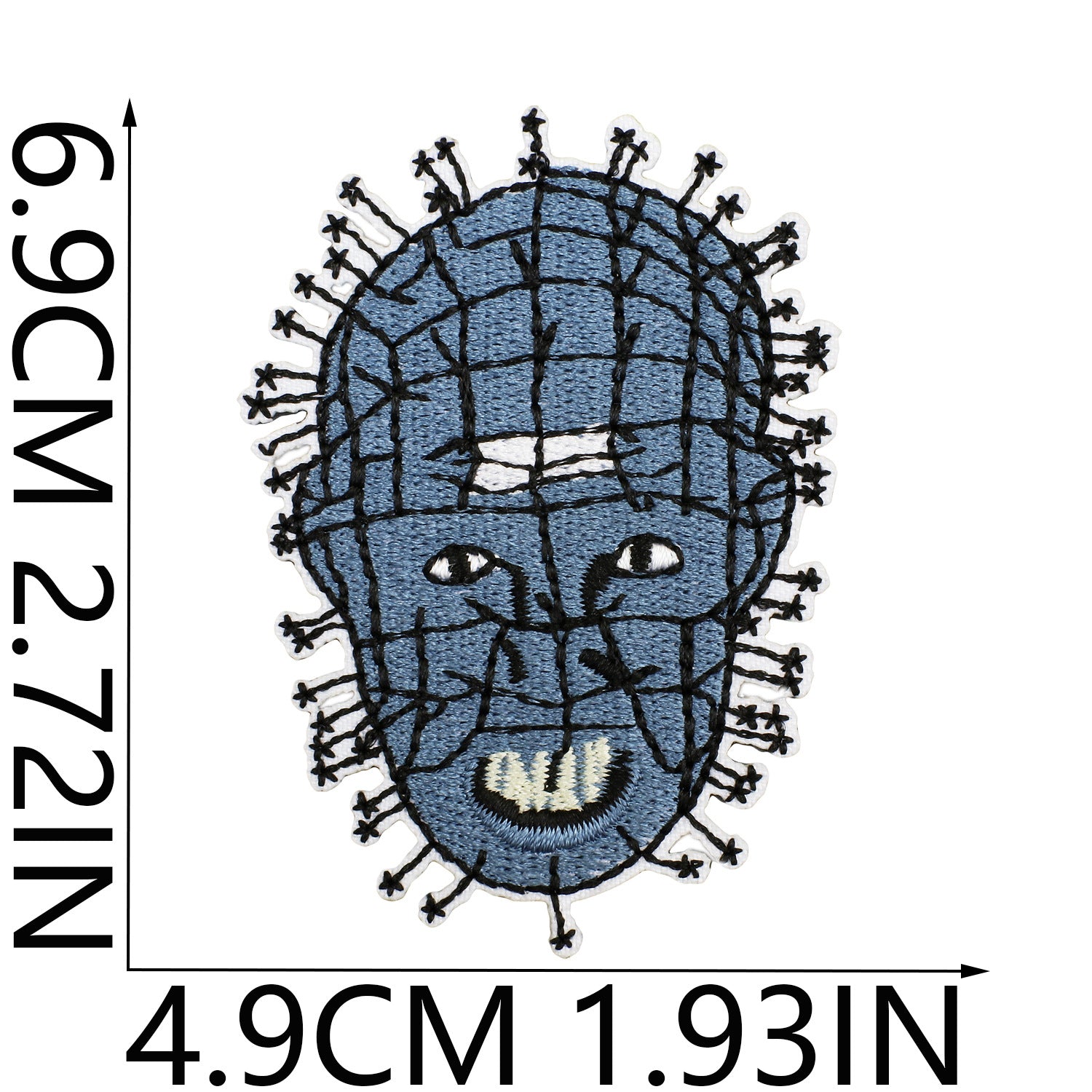 Wholesale Party  Embroidered Patches Creepy Clown Mummy Design Polyester Clothing Applique For Costume DIY OLY Exclusive