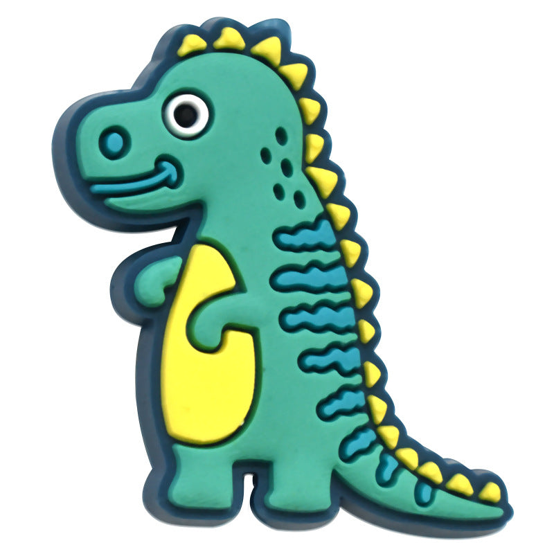 Wholesale 100pcs Cute Dinosaur Series PVC Soft Glue Thick Patch Beads