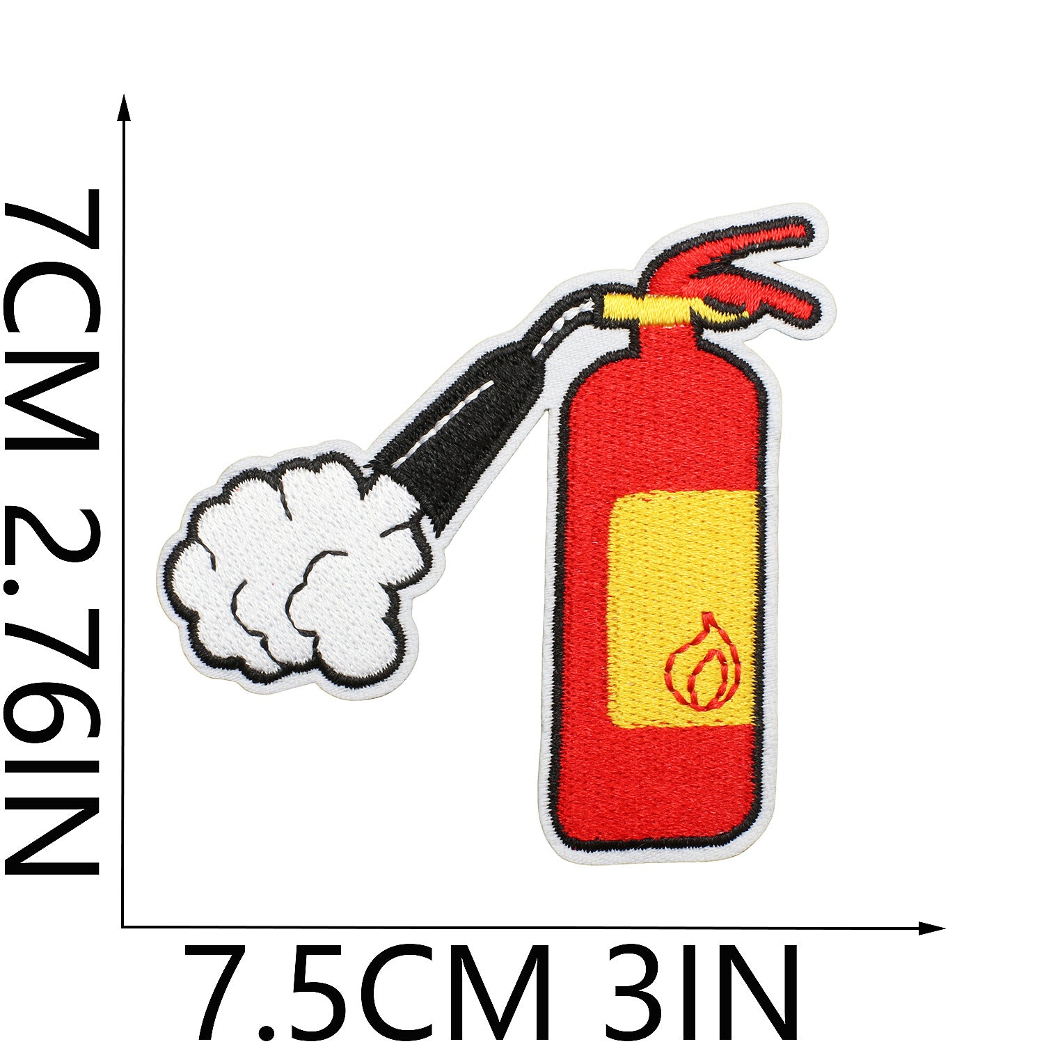 Wholesale Fire Safety Embroidered Patch Cute Fire Truck Firefighter Badge For Clothing Fashion Accessory DIY Craft Supply Boutique Gift