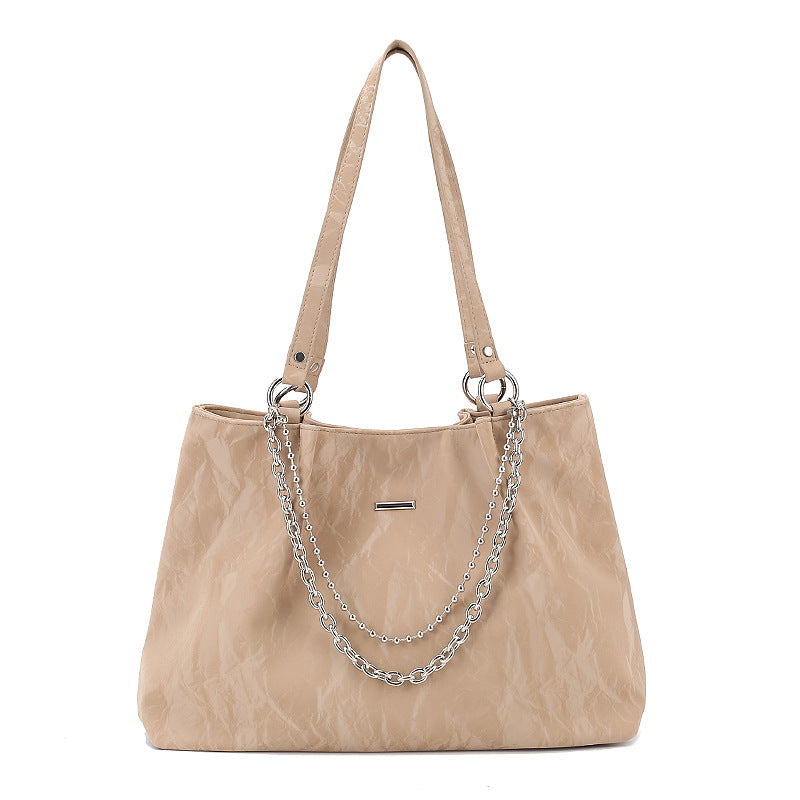 Wholesale 2023 Autumn and Winter PU Shoulder Large Capacity Bag