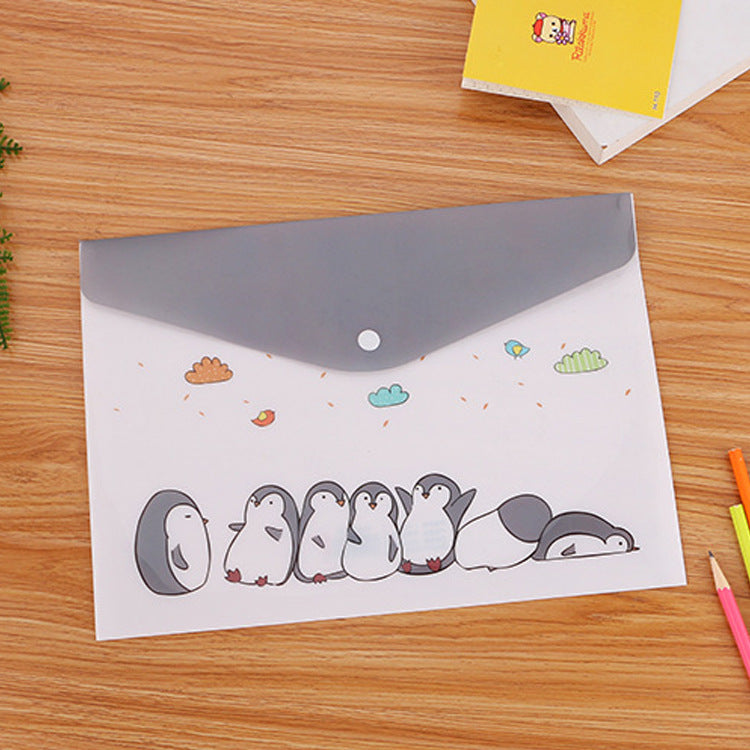 Wholesale PP Cartoon File Bags, Office Supplies, Portable Data Bags