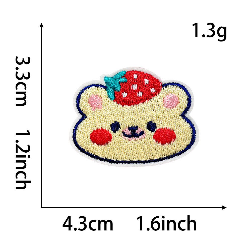 Wholesale Stylish Panda Embroidered Patch Self Adhesive Applique For Coats Trendy Fashion Accessory Boutique Gift For DIY Crafting