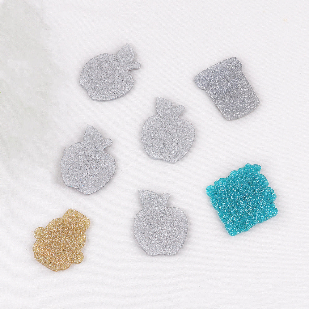 Wholesale Apple Acrylic Easy Pull ID Retractable Keychain