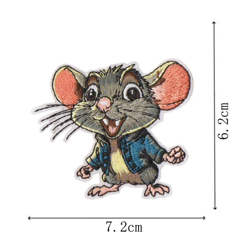 Wholesale Cute Cartoon Series Embroidered Patches Iron On Applique Badge For Clothing Towel DIY Decorative Fashion Accessory Gift Set Of 8