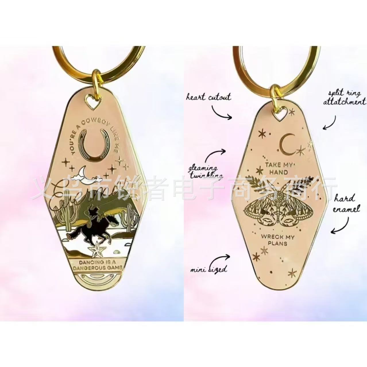 Wholesale 12 Types of Motel Metal Keychains