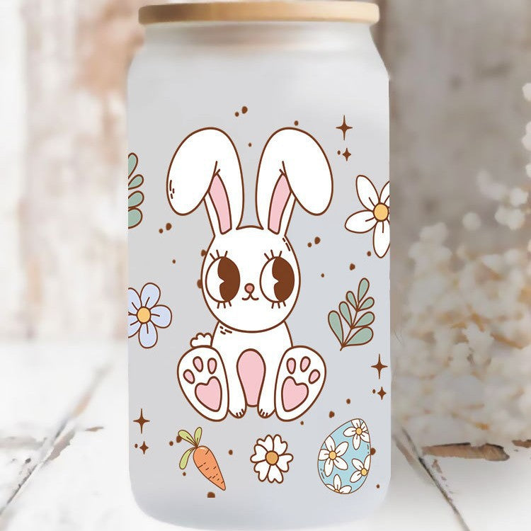 Wholesale Easter Game Machine Rabbit Easter Egg 16oz Cup UV DTF Wraps