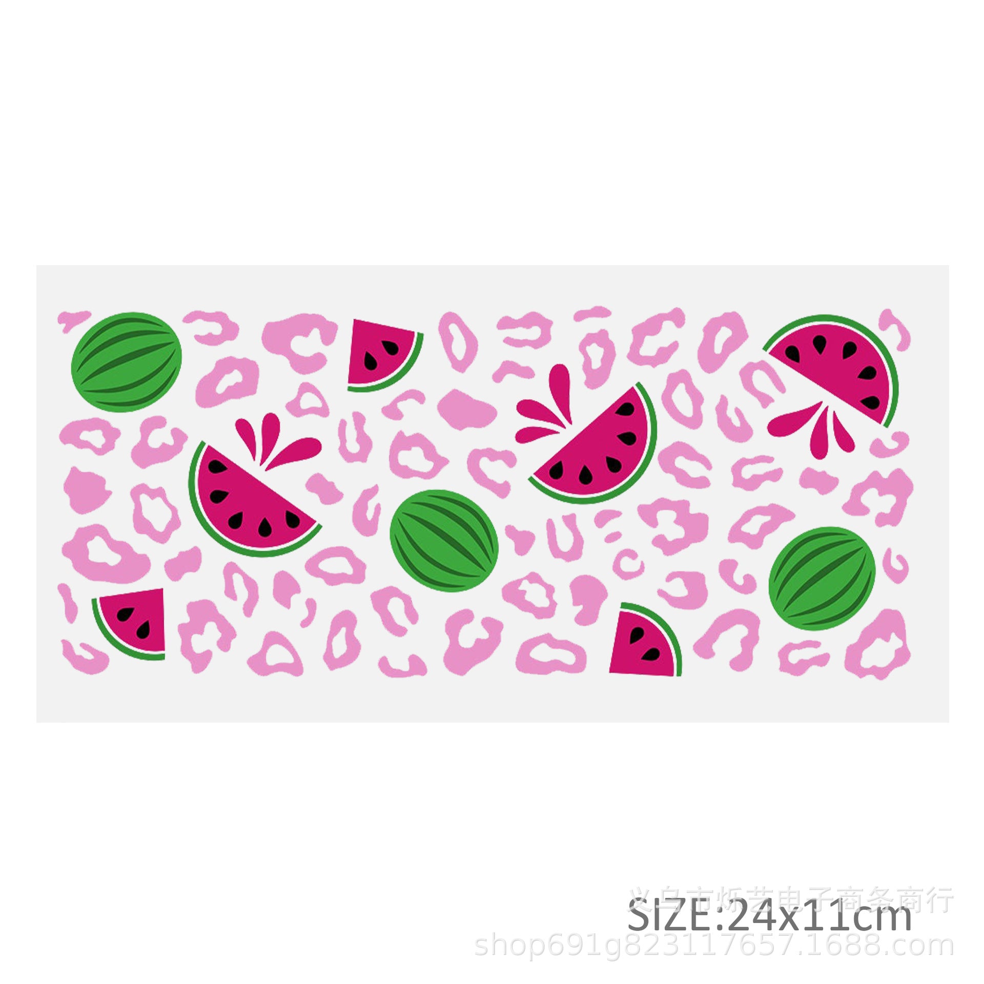 Wholesale Green Smiling Face Hat Halloween 16oz Cup UV DTF Wraps