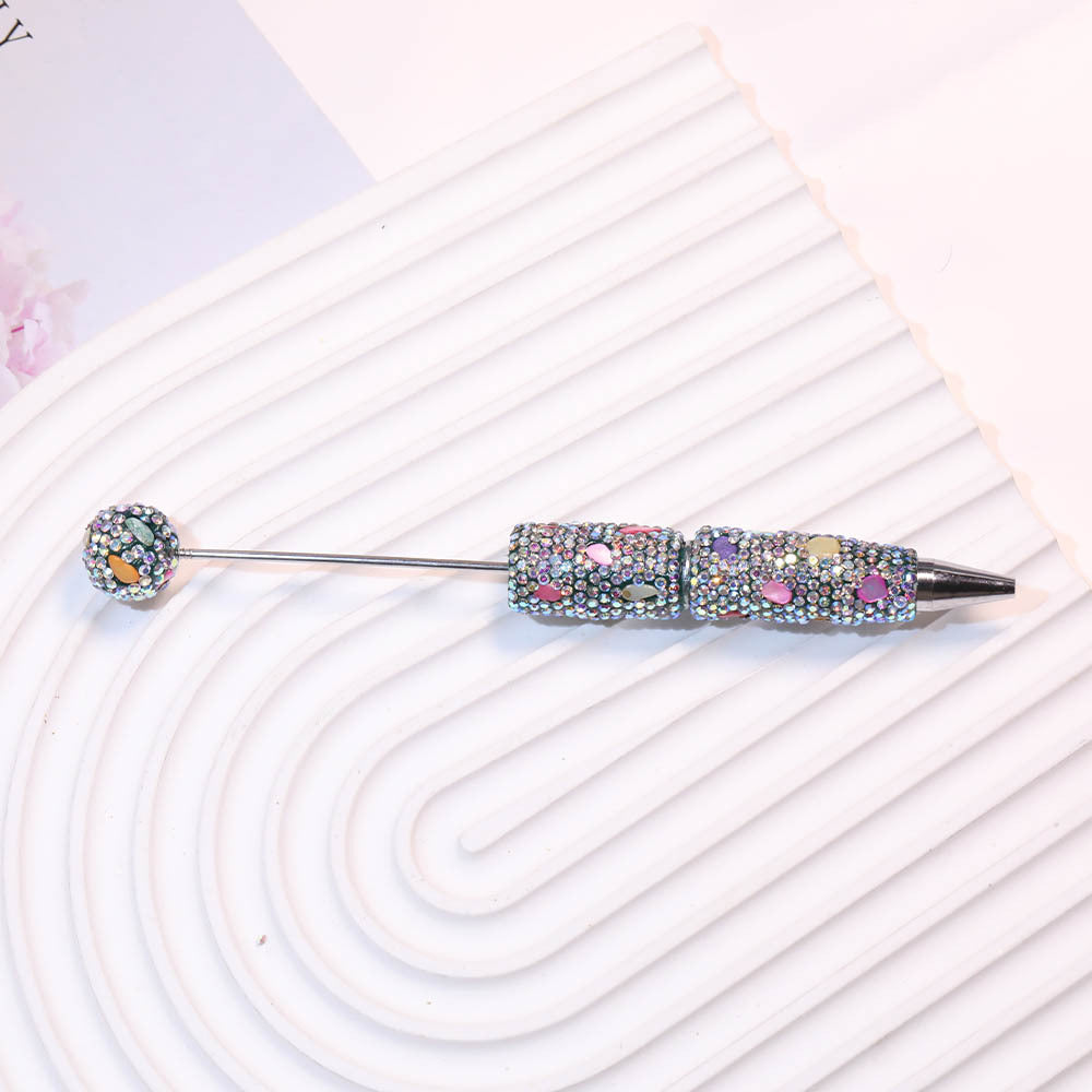 Wholesale Diamond-encrusted Heavy Industry Soft  Beadable Pens  DIY Beadable