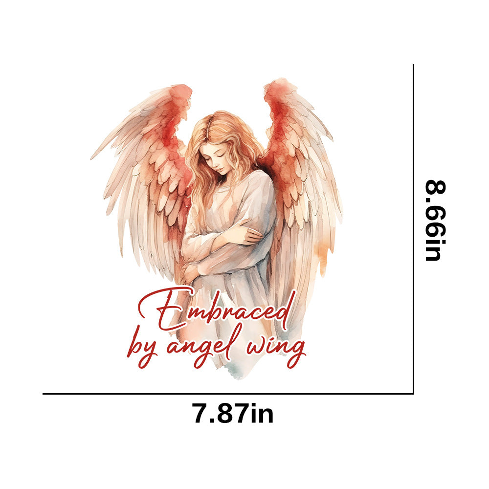 Wholesale 10pcs Colorful Angel Wings UV DTF Ready to Press Transfers Wraps