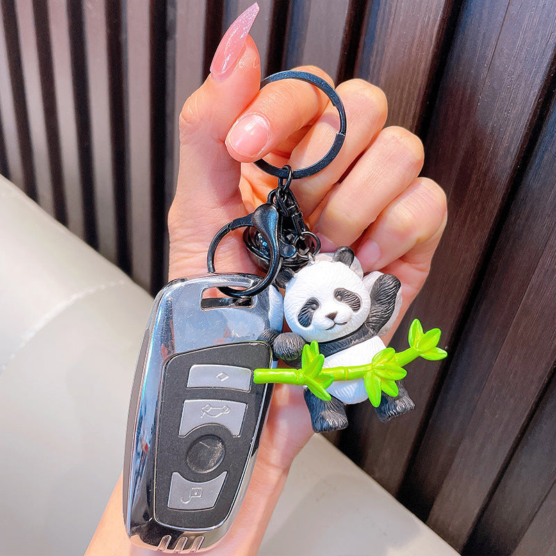 Wholesale Hug Bamboo Panda Delicate Bamboo Cute Panda KeyChain