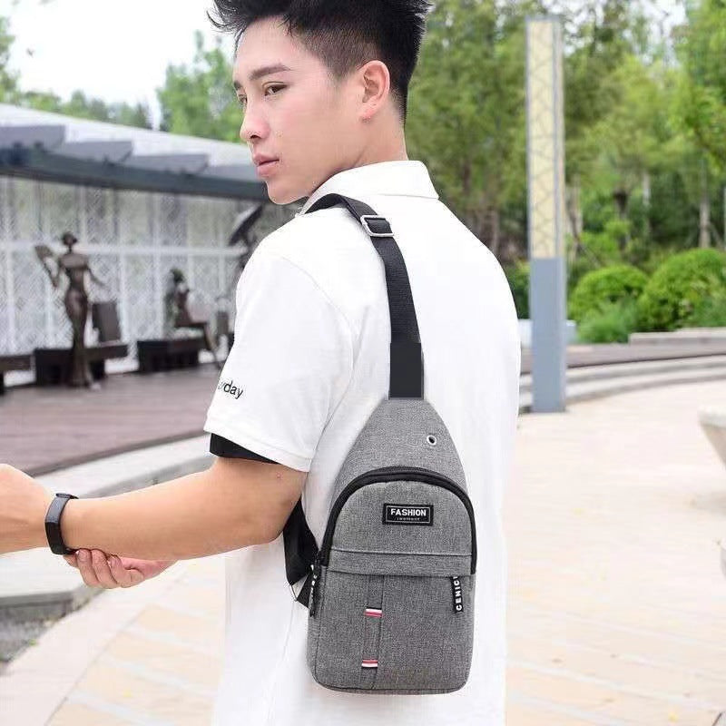 Wholesale Urban Simplicity Letter Pattern Chest Bag for Leisure Travel Fashion Accessory