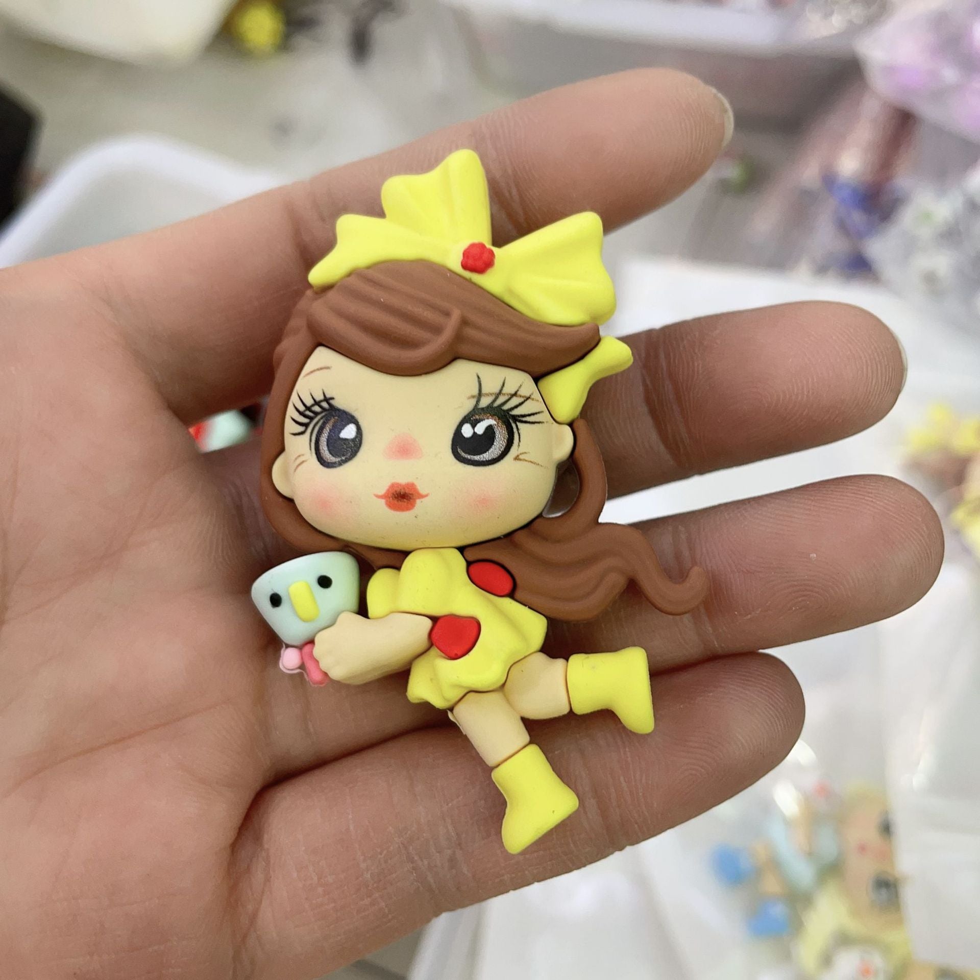Wholesale Mixed batch live streaming hot selling soft rubber strawberry little girl DIY bead OLY Exclusive