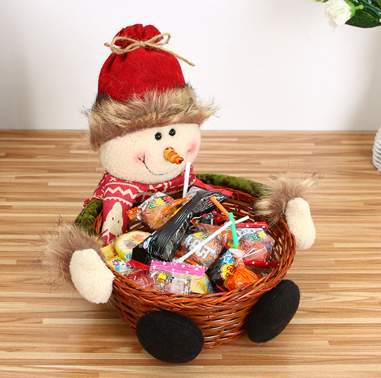 Wholesale Christmas Candy Bamboo Baskets