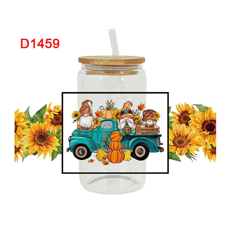 WholesaleThanksgiving Day Series  16oz Cup UV DTF Wraps