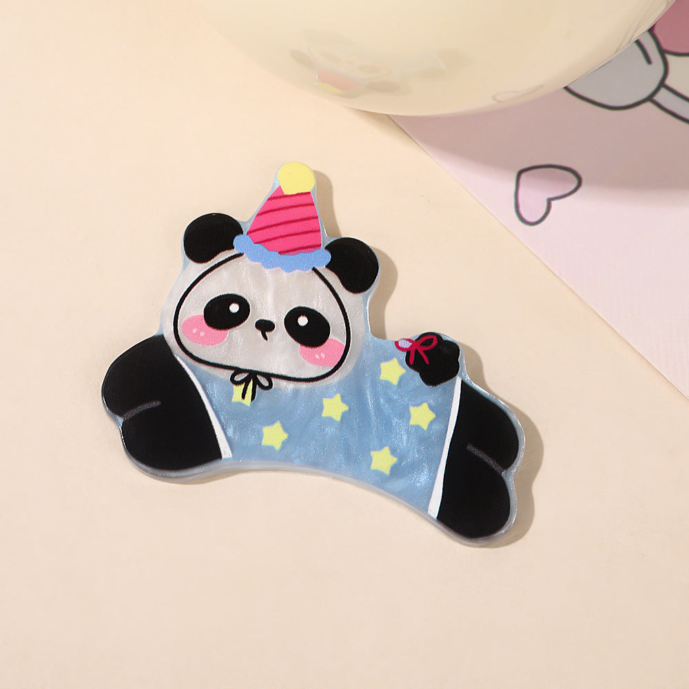 Wholesale 10pcs Colorful and cute cartoon animals Acrylic Flatback