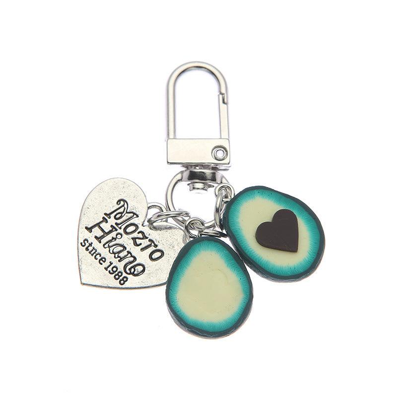 Wholesale Silicone Avocado Keychains